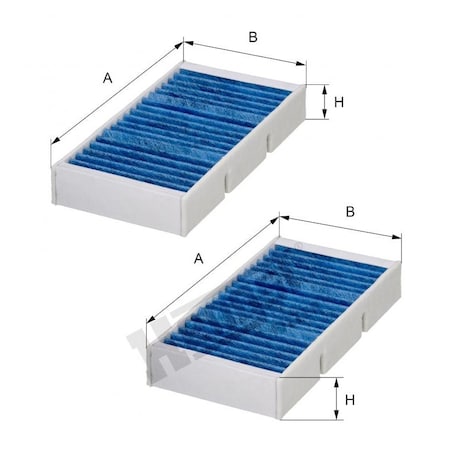 Hengst Bluecare Cabin Filter, E3909Lb-2 E3909LB-2